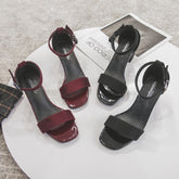 Women's For Outer Wear Comfortable Summer Black Heels